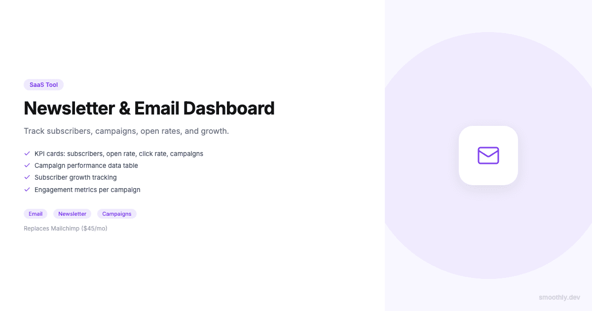 Newsletter & Email Dashboard