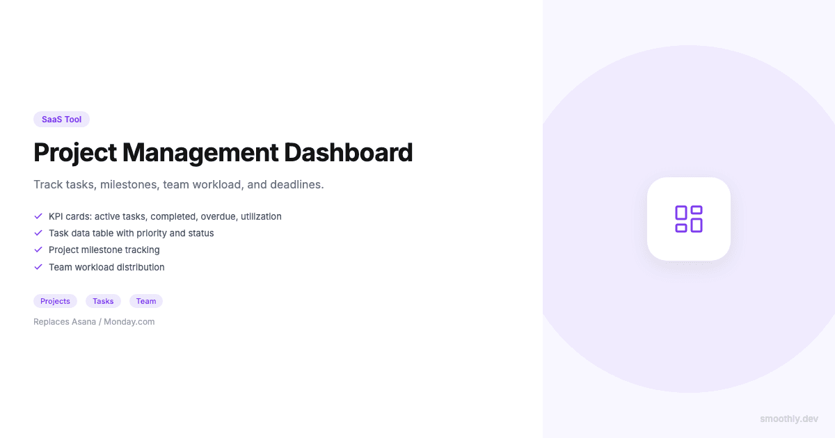Project Management Dashboard